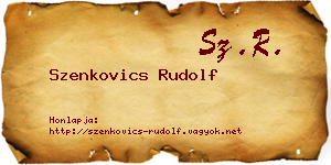 Szenkovics Rudolf névjegykártya
